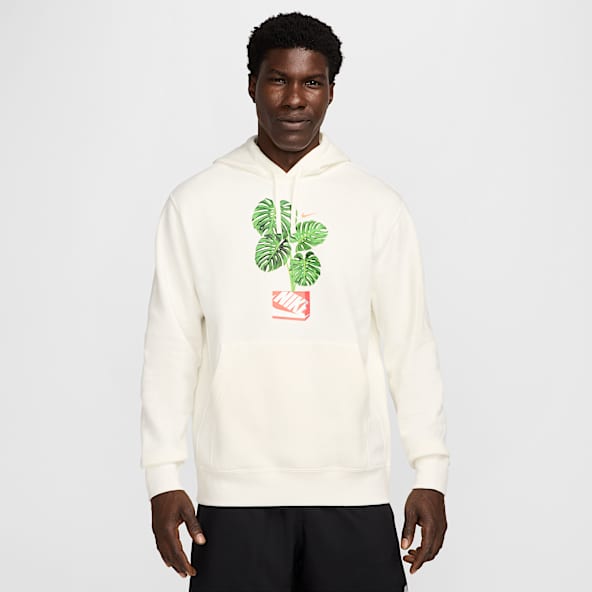 Mens White Hoodies Pullovers. Nike